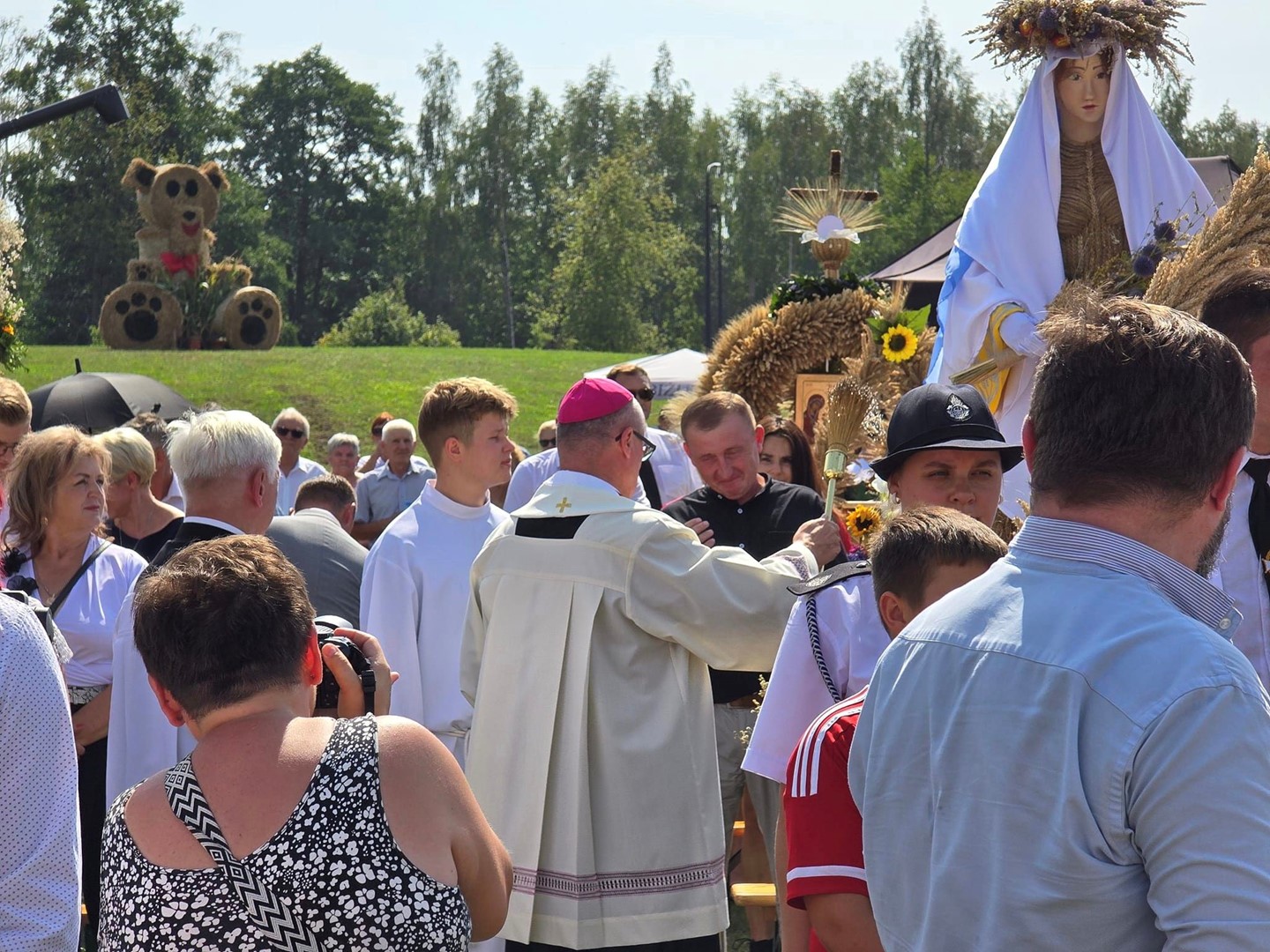 Dożynki diecezji płockiej w parafii Sońsk